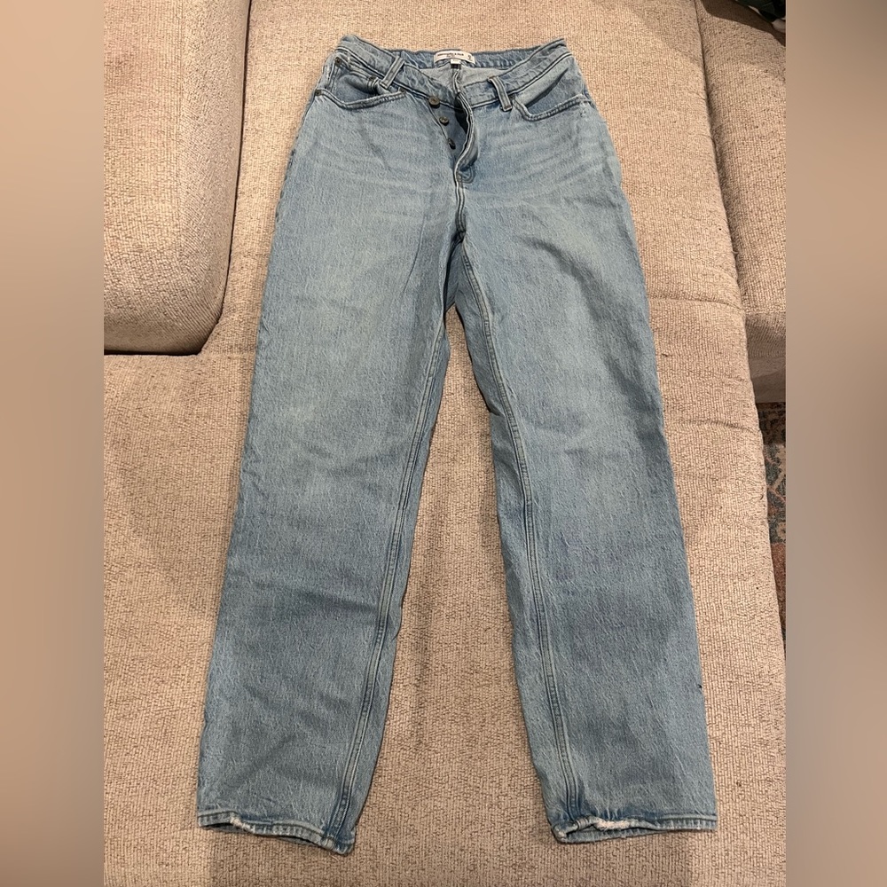Abercrombie The Dad High Rise Curve Love Jean